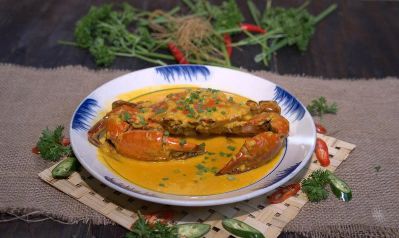 Cua sốt trứng muối