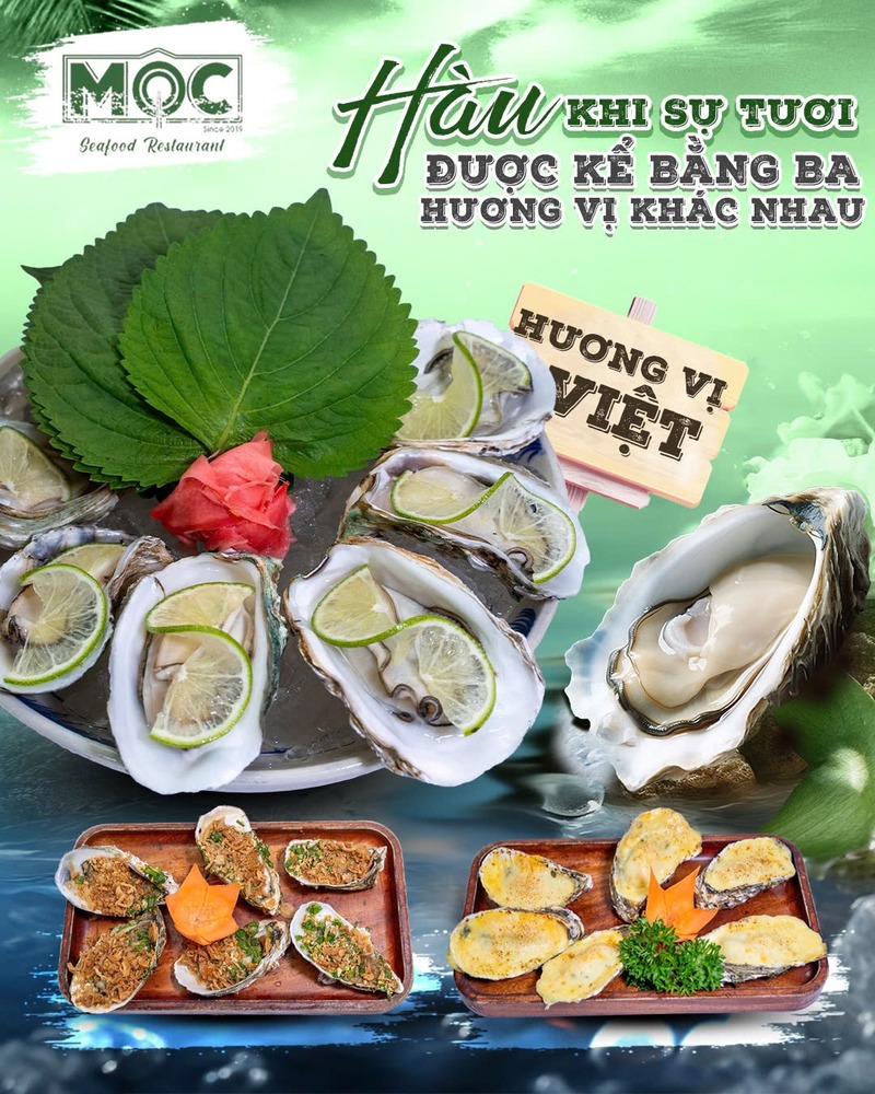 Hàu tươi sống tại Mộc Seafood – Tinh hoa vị biển trên bàn ăn