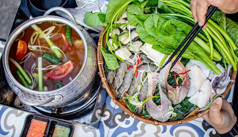 Đặc trưng hương vị của lẩu hải sản Mộc Seafood