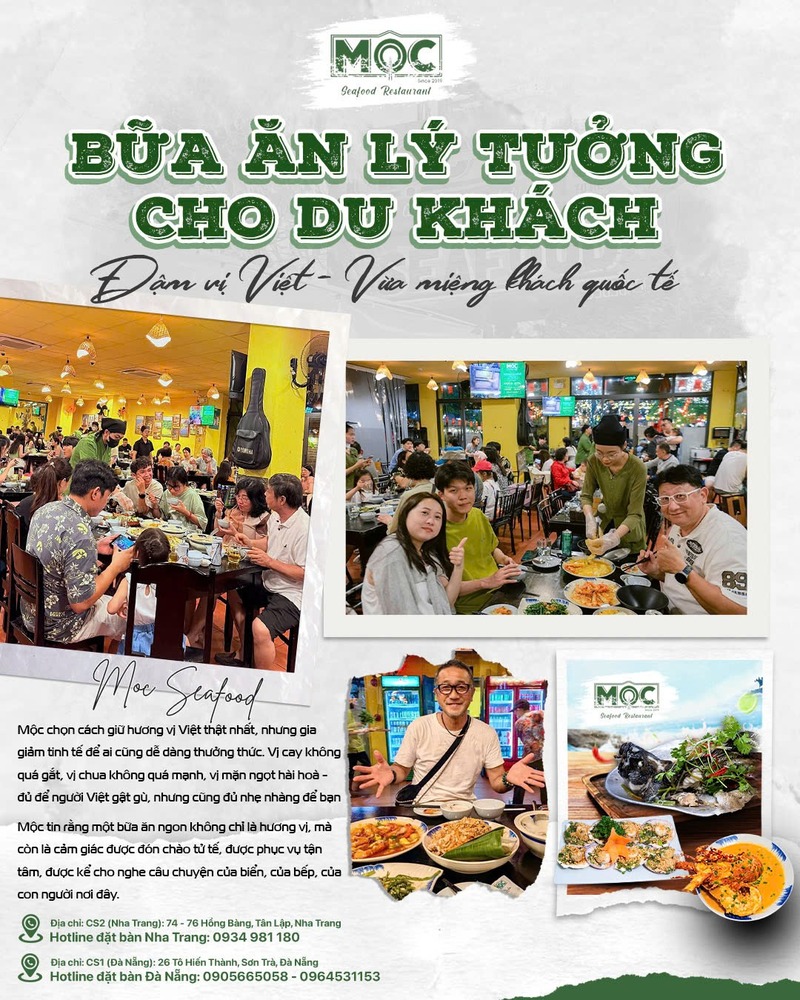 Đến Mộc Seafood - nhà hàng hải sản tươi sống Đà Nẵng để trải nghiệm