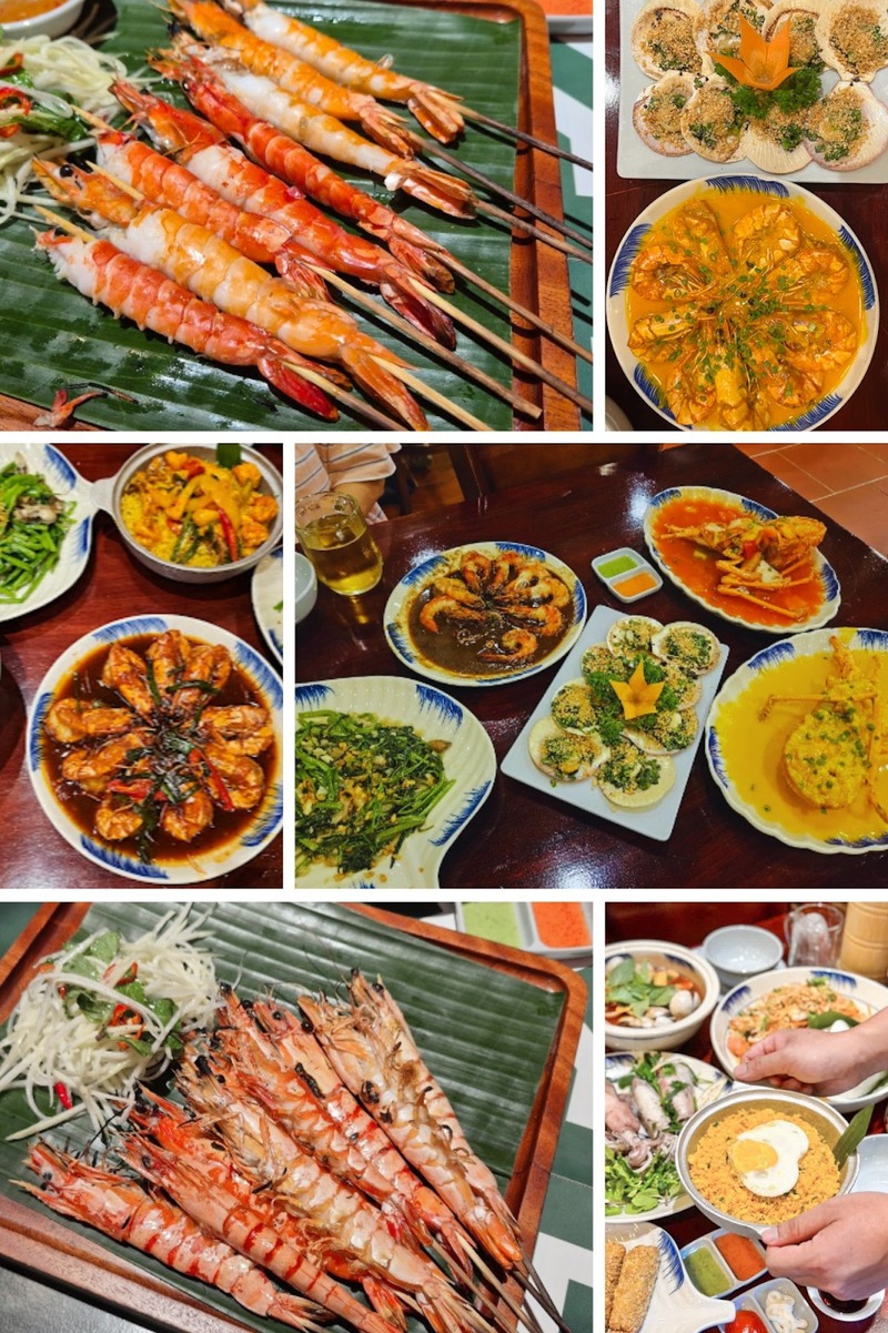 Menu của Mộc Seafood Nha Trang đa dạng phong phú