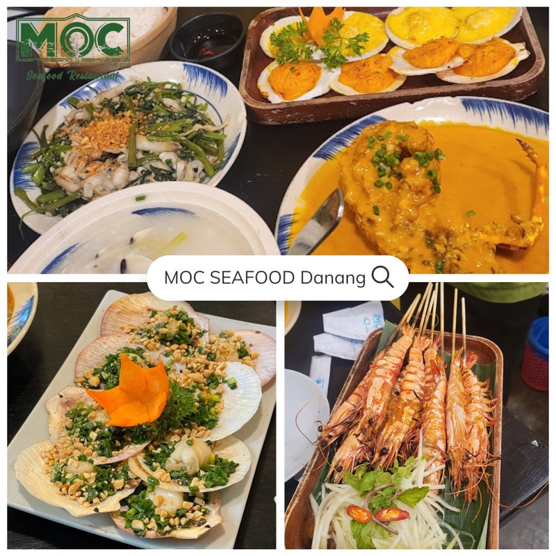 Đặt bàn trải nghiệm sò điệp Mộc Seafood