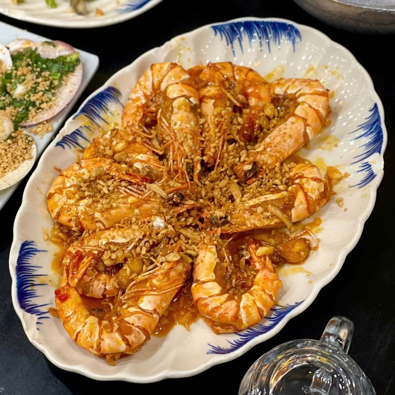 Tôm rang muối / cháy tỏi